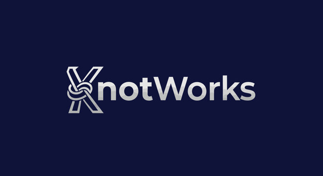 KnotWorks Logo - A Symbol of Connection and Collaboration. - Powered by Adobe