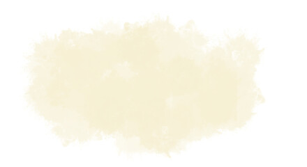 Obraz premium Watercolor yellow stain isolated on transparent background, perfect for adding a touch of artistic flair to your designs and creative projects with ease