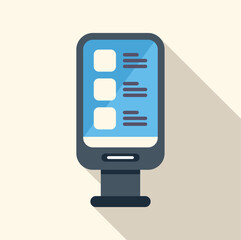 Digital information kiosk providing interactive services on touch screen display