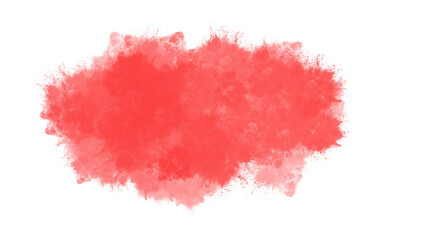 A passionate red watercolor splash isolated on transparent background, symbolizing energy and emotion, perfect for making a bold statement in your designs
