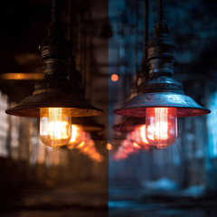 Futuristic Neon Light Background