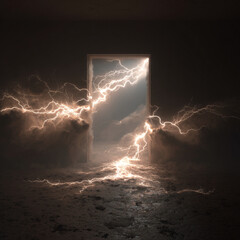 Abstract Glowing Light Effects Background