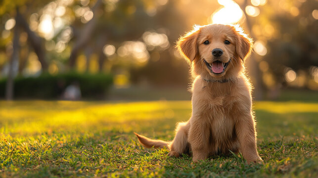 golden retriever puppy - Powered by Adobe