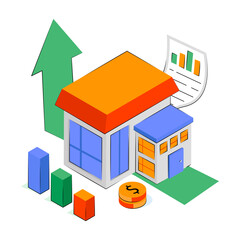 An illustration design of property analytics