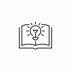 book reveals idea icon sign vector