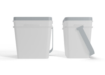 Plastic Bucket Mockup