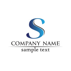 Business corporate letter S logo design vector design