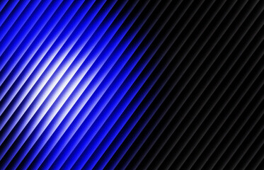 Abstract background featuring dynamic diagonal lines transitioning from vibrant blue to deep black creating a modern and visually striking composition for designs