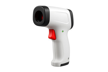 Infrared thermometer gun isolated on white