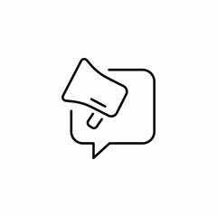 announcement chat bubble icon sign vector