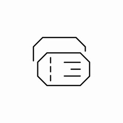 event admissions ticket icon sign vector