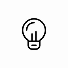 classic electric light bulb icon sign vector