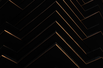 Abstract dark background with illuminated zigzag lines creating a geometric pattern.