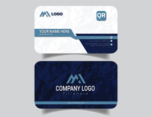 Creative Professional Business Card Layout with Modern Bold Typography
