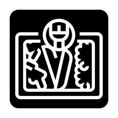 personalized meals black line icon for digital and print projects.  Minimal clean icons for apps and websites.