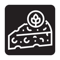 plant based black line icon for digital and print projects.  Minimal clean icons for apps and websites.