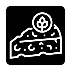 plant based black line icon for digital and print projects.  Minimal clean icons for apps and websites.