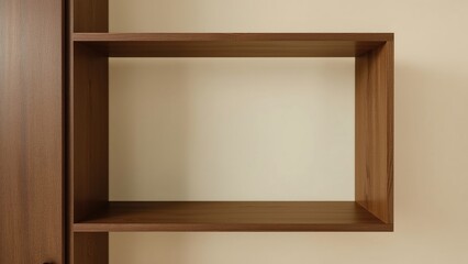 Empty brown wood cabinet shelf background, design, office, frame, art, wood, house, kitchen, table, light