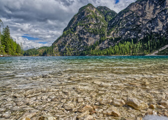 Lake Braies in Northern Italy