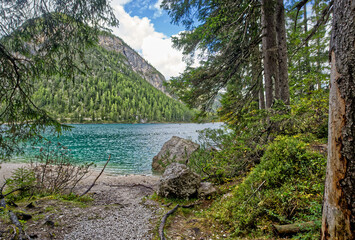 Lake Braies in Northern Italy