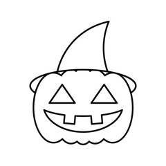 Halloween Pumpkin icon vector illustrations on white background.