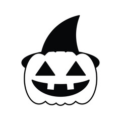 Halloween Pumpkin icon vector illustrations on white background.