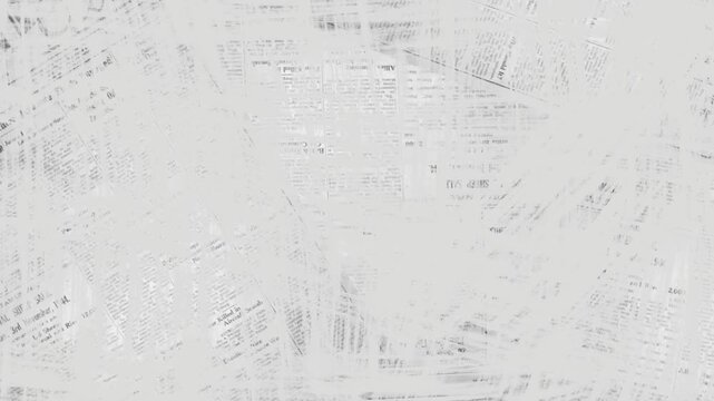 Scratched torn collage faded newspaper grunge placard Texture Background or backdrop. Seamless looping
