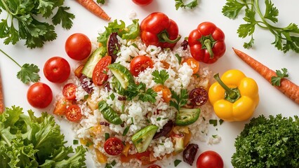 Hawaiian mix of vegetables. Healthy Eating