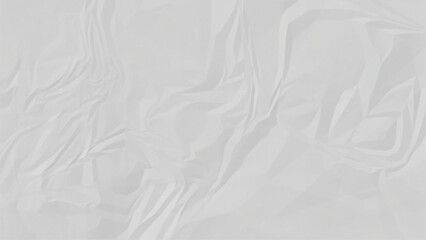 White and Gray Wrinkled Paper Texture – Crumpled Folded Paper Texture Background for Vintage, Grunge, and Minimal Design Projects. Colorful crumple or wrinkled paper texture vector background.