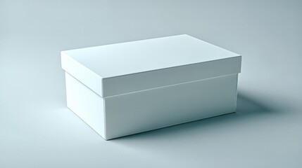 Plain White Box Resting on a Soft Surface in a Neutral Setting With Minimal Shadows and Highlights