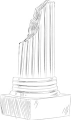 Greek Broken Column