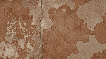 Obraz premium Cement wall with brown color paint and peeling.