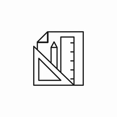 drafting design tools icon sign vector