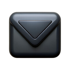 3D Email icon isolated on transparent background