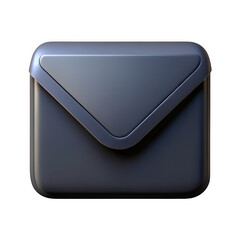 3D Email icon isolated on transparent background