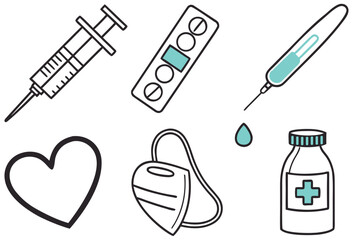 Medical Tools and Equipment Vector Illustration for Healthcare Design