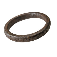 Iron ring isolated on transparent background