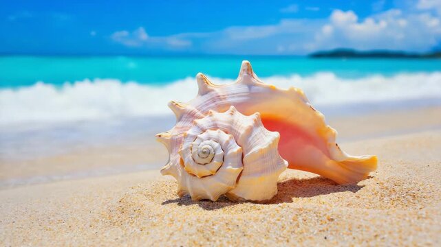 seashell on the beach