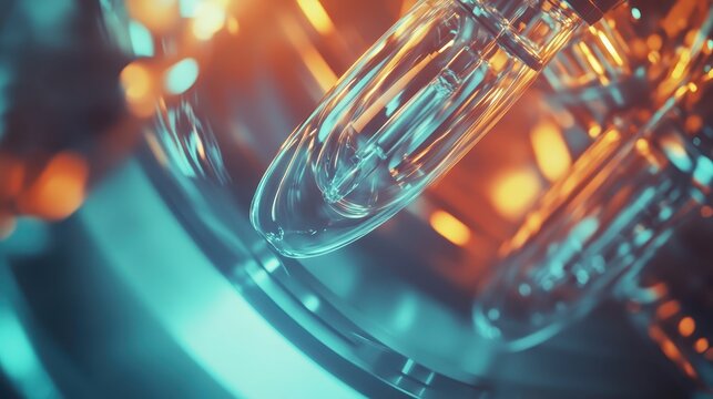 Microfuge tubes spinning rapidly inside a laboratory centrifuge - Powered by Adobe