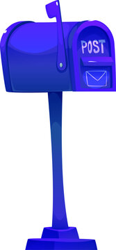 Metal Mailbox on Stand