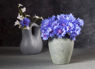 Bouquet of Blue Cornflowers