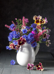 A beautiful bouquet of garden flowers