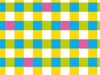 模様, 正方形, 質感, チェス, デザイン, ベクター, 壁紙, シームレス, 色, 幾何学的な, モザイク, チェックの, ボード