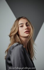 Obraz premium Elegant Woman Portrait Photography