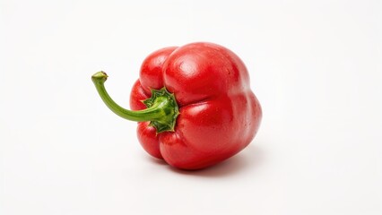 Fresh natural chili pepper on white background