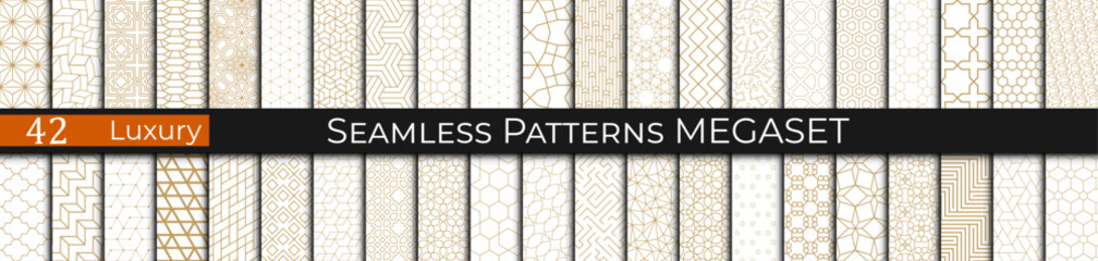 Golden Elegance &ndash; Luxurious Seamless Patterns for Refined Design Projects