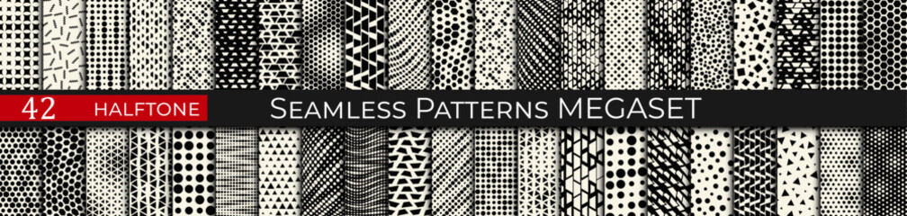 Halftone Vibes – Retro Pop Art Patterns for Bold Collage Creations