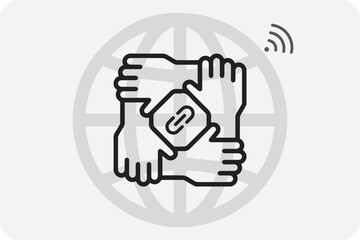 We all are linked by Internet