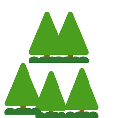 Minimalist Cartoon Christmas Tree Vector Illustration with Gifts and Ornaments – Holiday Background Design