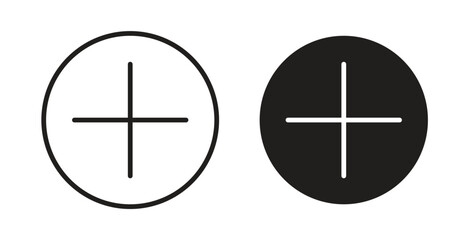 Fototapeta premium Add icon simple flat trend modern graphic design abstract logotype